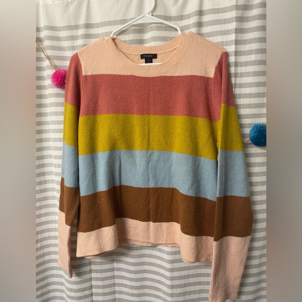 Halogen clean multi color sweater